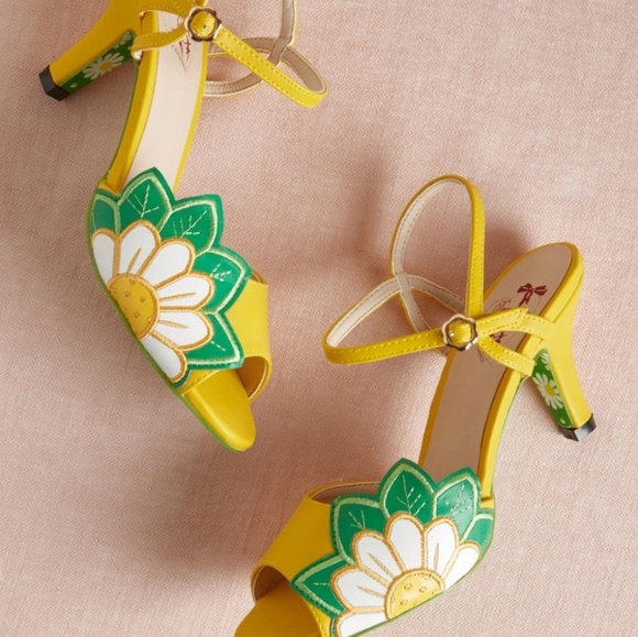 sunflower shoes heels